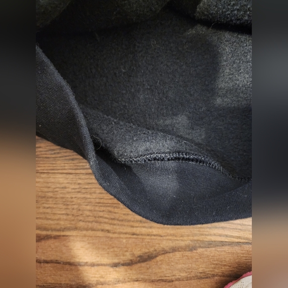 Black Pullover Hoodie with Quote - Picture 3 of 5